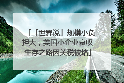 「世界说」规模小负担大，美国小企业哀叹生存之路因关税被堵