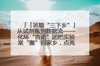 「暑期“三下乡”」从试剂瓶到数据流——化环“鲁诺”团把实验室“搬”回家乡，点亮桑梓求知路