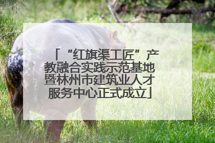 “红旗渠工匠”产教融合实践示范基地暨林州市建筑业人才服务中心正式成立