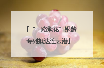 “一路繁花”银龄专列抵达连云港