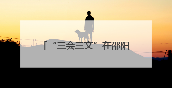 “三会三文”在邵阳③｜洞口县谱写“三会三文”落实新篇章 构建协同联动大格局