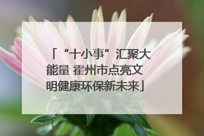 “十小事”汇聚大能量 霍州市点亮文明健康环保新未来