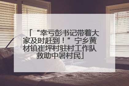 “幸亏彭书记带着大家及时赶到！”宁乡黄材镇崔坪村驻村工作队救助中暑村民