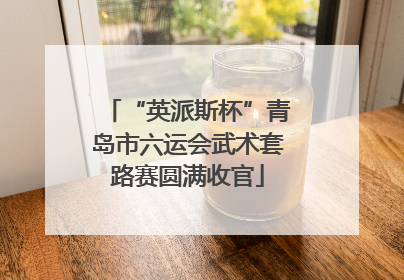“英派斯杯”青岛市六运会武术套路赛圆满收官