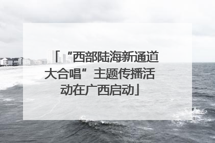 “西部陆海新通道大合唱”主题传播活动在广西启动