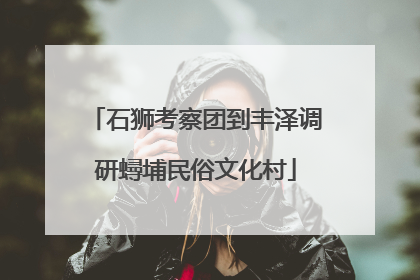 石狮考察团到丰泽调研蟳埔民俗文化村