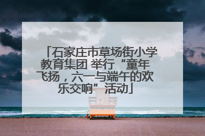 石家庄市草场街小学教育集团 举行“童年飞扬，六一与端午的欢乐交响”活动
