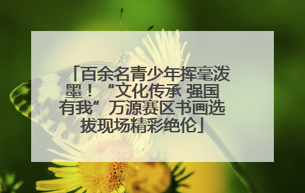 百余名青少年挥毫泼墨！“文化传承 强国有我”万源赛区书画选拔现场精彩绝伦