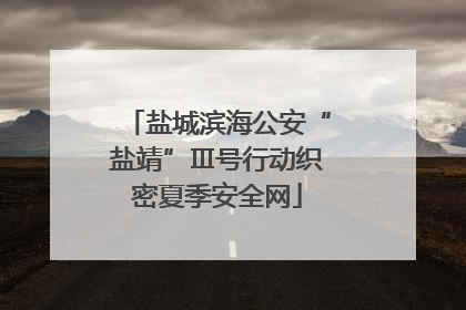 盐城滨海公安“盐靖”Ⅲ号行动织密夏季安全网