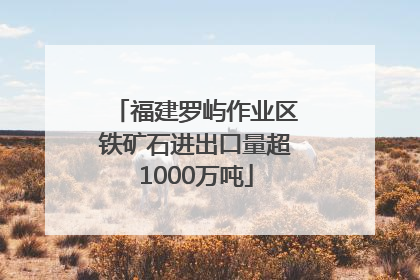 福建罗屿作业区铁矿石进出口量超1000万吨