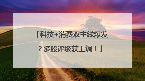 科技+消费双主线爆发？多股评级获上调！