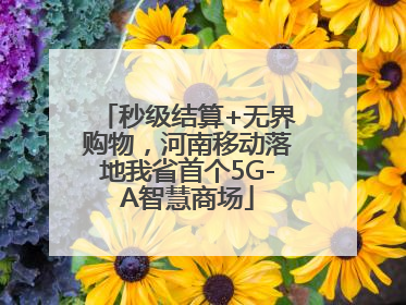 秒级结算+无界购物，河南移动落地我省首个5G-A智慧商场