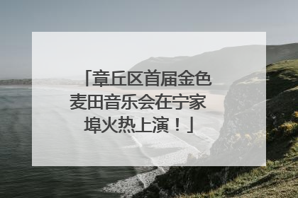 章丘区首届金色麦田音乐会在宁家埠火热上演！