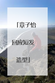 章子怡回应短发造型