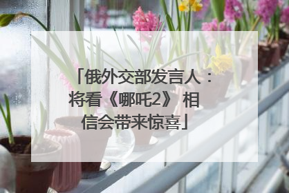 俄外交部发言人：将看《哪吒2》 相信会带来惊喜