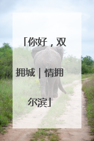 你好，双拥城｜情拥尔滨