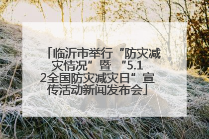 临沂市举行“防灾减灾情况”暨 “5.12全国防灾减灾日”宣传活动新闻发布会