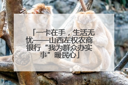 一卡在手，生活无忧——山西左权农商银行“我为群众办实事”暖民心