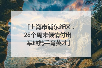上海市浦东新区：28个周末倾情付出 军地携手育英才