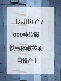 东川年产7000吨软磁铁氧体磁芯项目投产