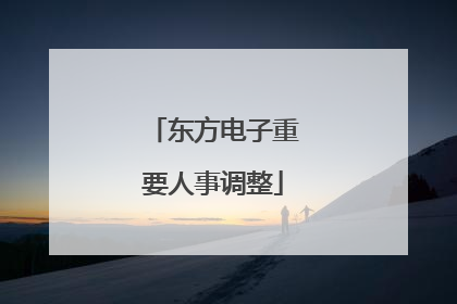 东方电子重要人事调整