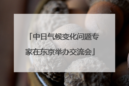 中日气候变化问题专家在东京举办交流会