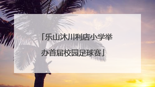 乐山沐川利店小学举办首届校园足球赛