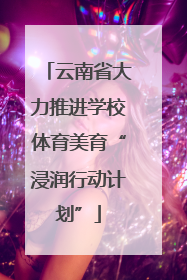 云南省大力推进学校体育美育“浸润行动计划”