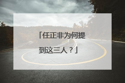 任正非为何提到这三人？