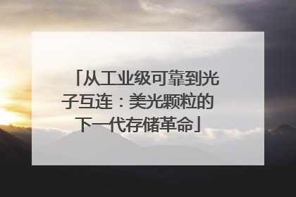 从工业级可靠到光子互连：美光颗粒的下一代存储革命