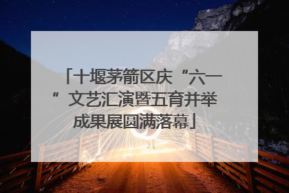 十堰茅箭区庆“六一”文艺汇演暨五育并举成果展圆满落幕