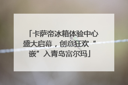 卡萨帝冰箱体验中心盛大启幕，创意狂欢“嵌”入青岛富尔玛