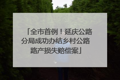 全市首例！延庆公路分局成功办结乡村公路路产损失赔偿案