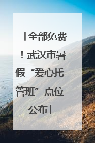 全部免费！武汉市暑假“爱心托管班”点位公布