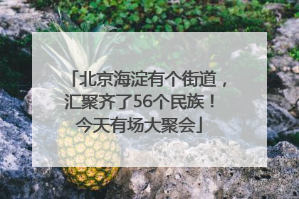 北京海淀有个街道，汇聚齐了56个民族！今天有场大聚会
