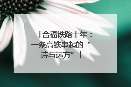 合福铁路十年：一条高铁串起的“诗与远方”