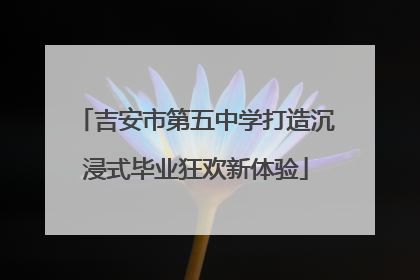 吉安市第五中学打造沉浸式毕业狂欢新体验