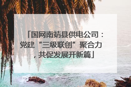 国网南靖县供电公司：党建“三级联创”聚合力，共促发展开新篇