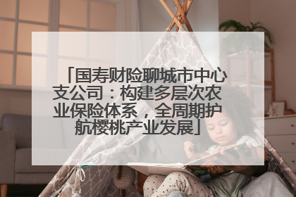 国寿财险聊城市中心支公司：构建多层次农业保险体系，全周期护航樱桃产业发展