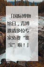 国际博物馆日，青博邀请多位专家免费“鉴宝”啦！