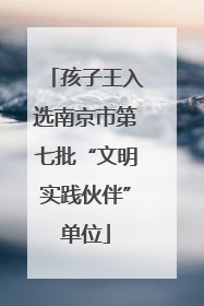 孩子王入选南京市第七批“文明实践伙伴”单位