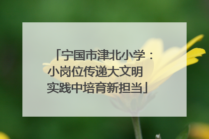 宁国市津北小学：小岗位传递大文明 实践中培育新担当