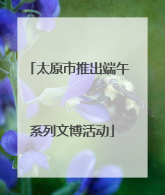 太原市推出端午系列文博活动