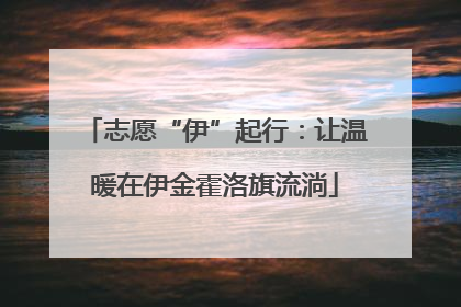 志愿“伊”起行：让温暖在伊金霍洛旗流淌