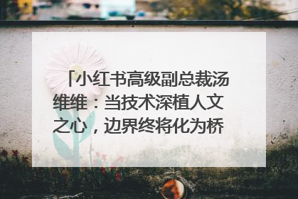 小红书高级副总裁汤维维：当技术深植人文之心，边界终将化为桥梁｜聚焦2025文化强国建设高峰论坛