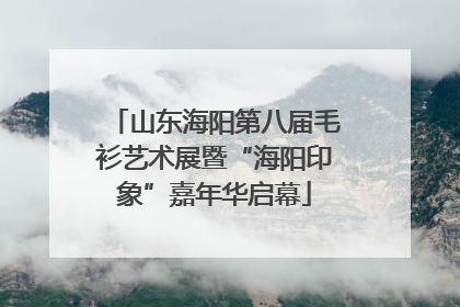 山东海阳第八届毛衫艺术展暨“海阳印象”嘉年华启幕