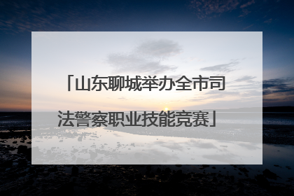 山东聊城举办全市司法警察职业技能竞赛