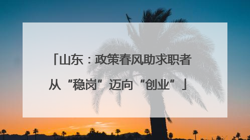 山东：政策春风助求职者 从“稳岗”迈向“创业”