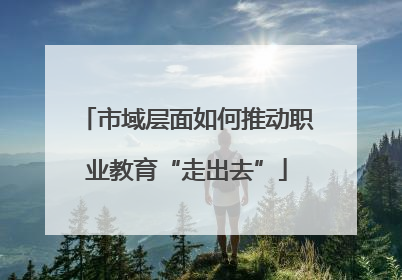 市域层面如何推动职业教育“走出去”