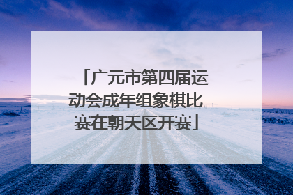 广元市第四届运动会成年组象棋比赛在朝天区开赛